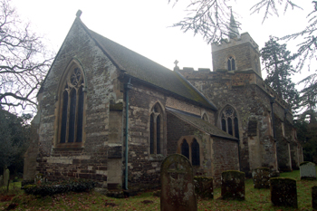 The church from the north-east January 2010